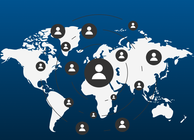 Illustration representing business partnership and growth