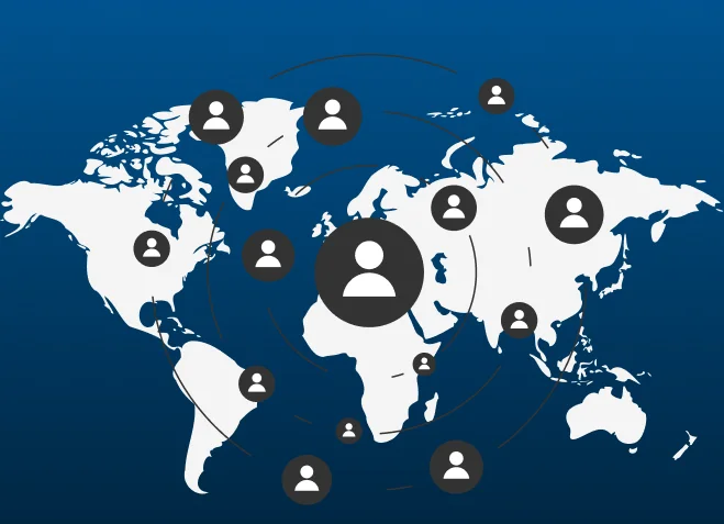 Illustration representing business partnership and growth