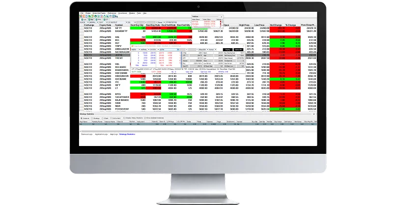 KSL Prive desktop trading terminal showing multi-exchange charts